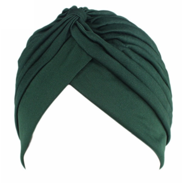 Plisserad turbanknut för damer med vridbar cap Huvudband Huvudomslag Hijab M