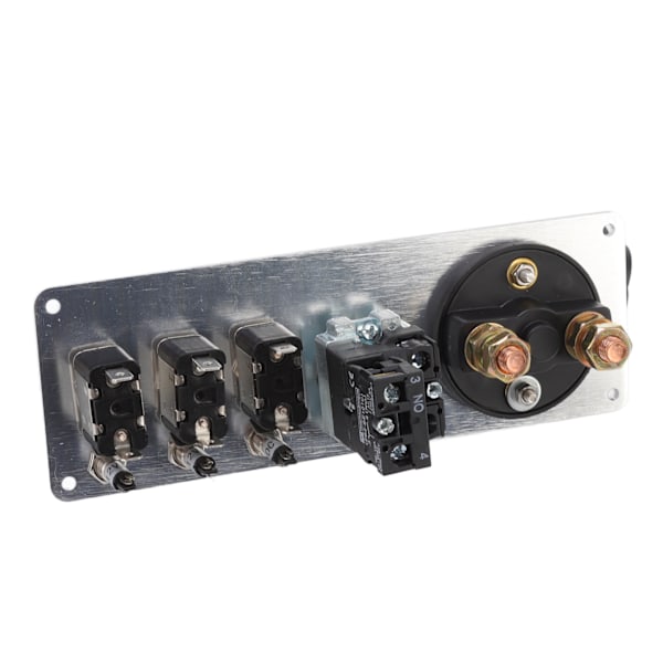5-i-1 12V LED Toggle Tændingsswitchpanel med Motorstart-tryknap til Racerbil RV Truck Blå