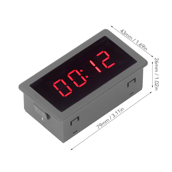 Tidsfördröjningsrelä DC6‑30V Timer Kontrollbrytare 0‑99.99s Timing med Fjärrkontroll för Motorlampa