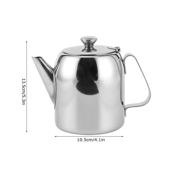 Kaffekande til servering af varme drikke, tekande i rustfrit stål med justerbart tuddesign, tekande i rustfrit stål med drypfri funktion