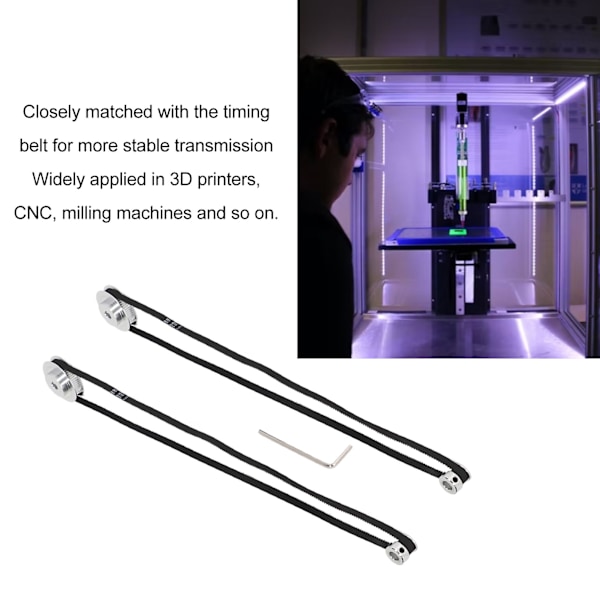 2 Sæt Synkrone Hjul 20T 60T GT2 Timing Rem Trækhjul til 3D Printer CNC Drejebænk 8mm 8mm Indvendig Bore