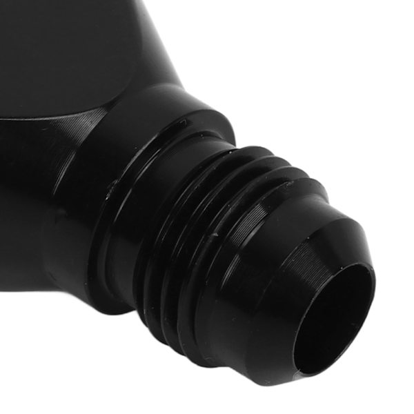 Kobling Union Fitting Splitter Sort Anodiseret Belægning Lækagesikker Y Adapter Universal til Brændstofslanger 6AN