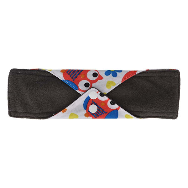 Myk Vaskbar Klut Mens Pad Gjenbrukbar Kull Bambus Sanitærbind Pad 25 x 18cmA109