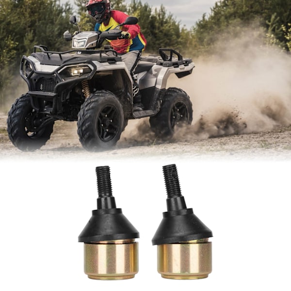 2 stk Nedre kuleledd 7080927 Kromstål Gummiutskifting for POLARIS SCRAMBLER SPORTSMAN