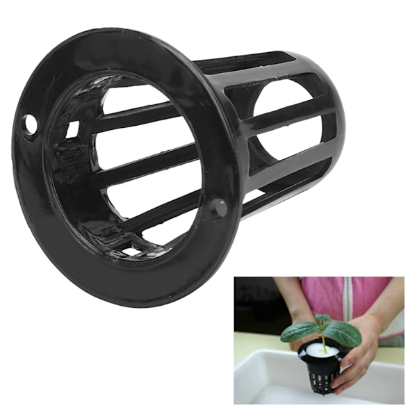 Nätkrukor med bred kantdesign, återanvändbara krukor för hydroponisk odling av frukt, grönsaker och orkidéer, 100 stycken