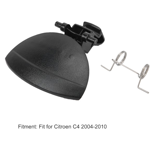 Hanskebokslokkhåndtak med fjærutskifting Svart Passer for Citroen C4 2004-2010