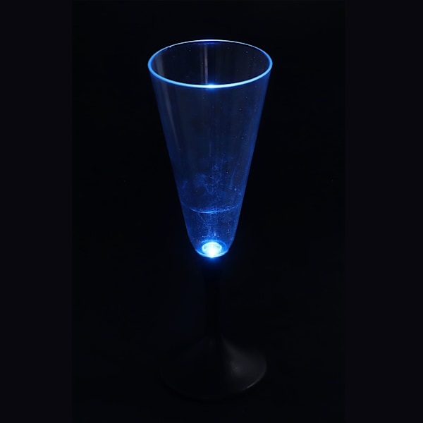 2 st Blinkande Vinglas Klar Akryl Färg Justerbar Lättvikt LED Lyser Upp Blinkande Glas Batteridriven Glödande Vinglas