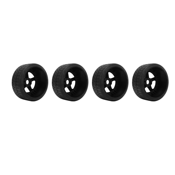 4st RC Däck 17mm Hex Plastfälgar Gummidäck Set 5-Ekrar RC Hjul för ARRMA INFRACTION V2 FELONY EX 07 1/7 RC Bil Svart