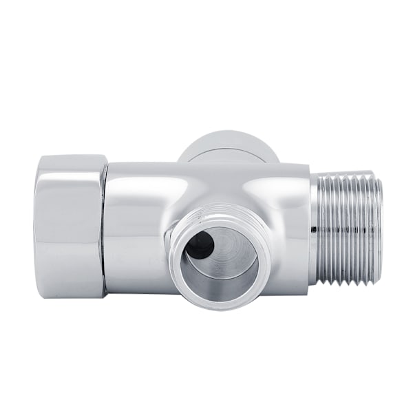 Krom Messing 3-vejs T-forbindelsesstykke med aflukningsventil til toilet bidet American Standard