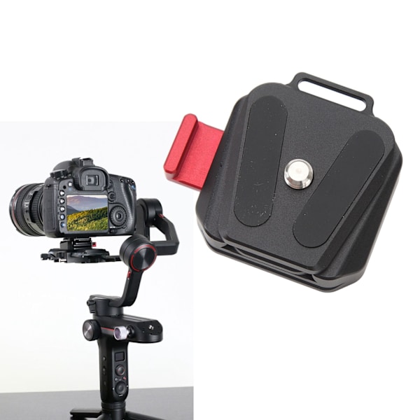 Snabbkopplingsplatta Stativ Kamerafäste Adapter med 1/4-tums Skruv för Kameror Stabilisatorer Växla Mellan Stativ Monopod Slider