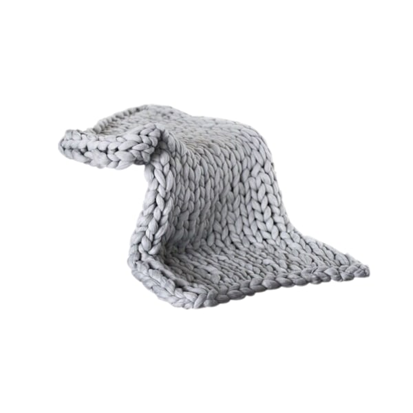 Elegant Sofföverdrag, Hudvänlig Chunky Pläd, Handgjord för Hållbarhet och Mjukhet, Merinoull Säkerställer Naturlig Elasticitet