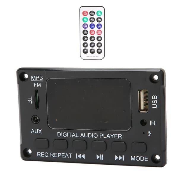 Bluetooth MP3-dekodermodul til universel lydopsætning, Bluetooth 5.0-funktion FM-radiofunktion Lydkort med hukommelsesfunktion ved slukning, flere