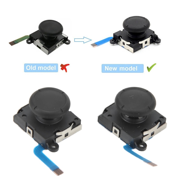2 stk Spilljoystick Følsom Nøyaktig Styring Slitesterk Joystick-utskifting for SWITCH