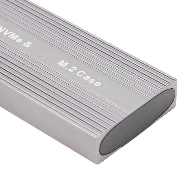 M.2 Nvme PCIE NGFF SATA SSD-kabinett Typ C-port 10 Gbps UASP-kompatibelt Verktygsfritt Solid State Drive-kabinett för 2230 2242 OTG Dubbelhuvudkabel