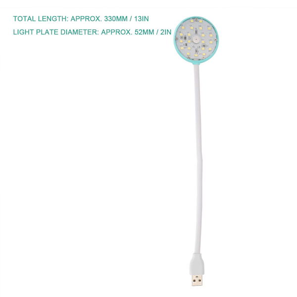 LED-akvaariovalo 6500K värilämpötila, USB-ladattava kalatankki- ja kasvien kasvatusvalo