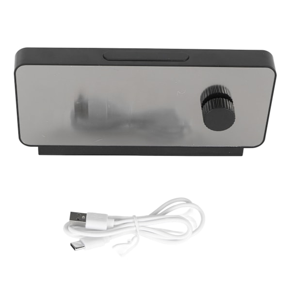 Digital Väckarklocka Dubbel Display Justerbar Ljusstyrka Stor Display LED Spegel Elektroniska Klockor med Snooze för Hem Sovrum Kontor
