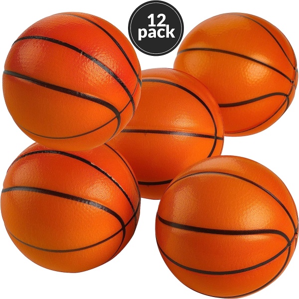 Mini Basketboll Stressbollar - (12-pack) 1,57 tum små