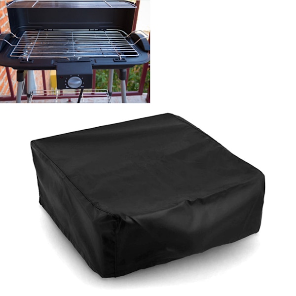 Skyddande grillöverdrag för din bordsgrill, slitstarkt material skyddar mot väder och vind, vattentät och dammtät design för året runt