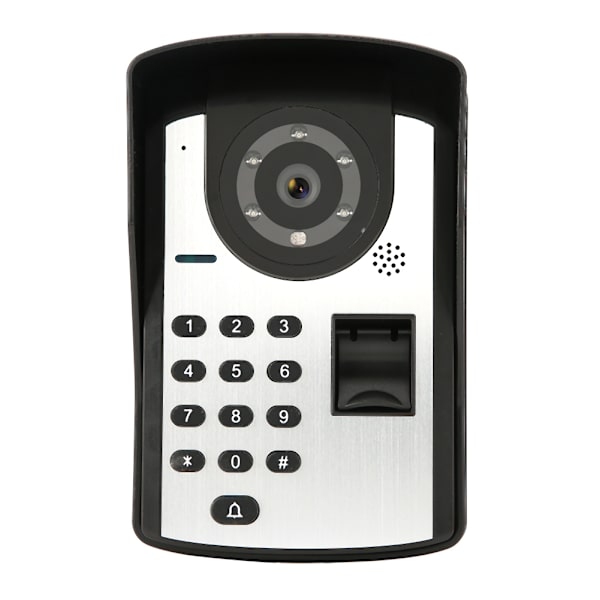 7 tum RFID Lösenord Videodörrtelefon Trådbunden Intercom Dörrklocka Kit Utan Lås 806FD11 (EU-kontakt)