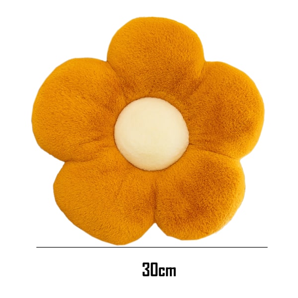 Chrysanthemum plyschleksak, mjuk och mysig, brun, 35 cm