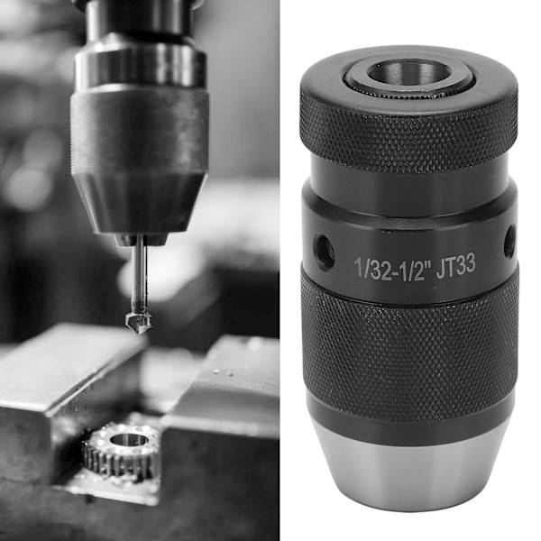 Borrchuck Självspännande Hög Precision Konanslutning Klämverktyg 1/32-1/2 JT33