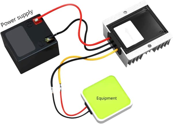 Step Down DC/DC 24V til 12V 30A 360W Konverter Regulator Reducer, Strømforsyning Transformer Volt Modul til Trolley Strømforsyningsmodul Strip Light