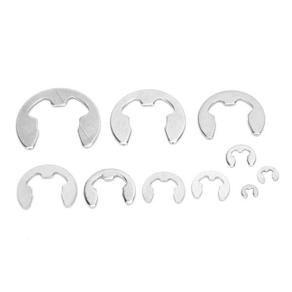 120 stk E-klips Vaskesett Rustfritt Stål Åpen Sikringsring Aksel Circlip M1.5-M10