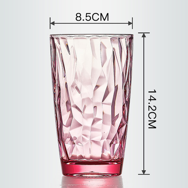 Genanvendelige Akryl Plastik Drikkeglas 20oz Vandkopper i Juveltone Farver | BPA-Fri Kopper, Tåler Opvaskemaskine (Øverste Række) Style 3