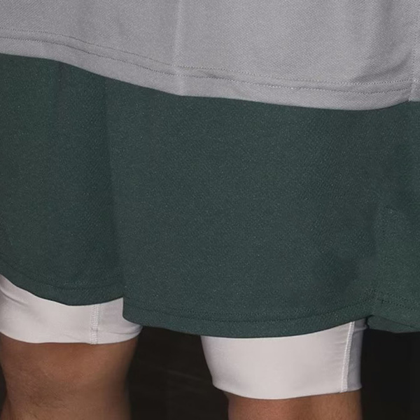 Män Herrshorts Snörning Sido Fickor Lösa Casual Sportbyxor för Hem Träning XL Grön