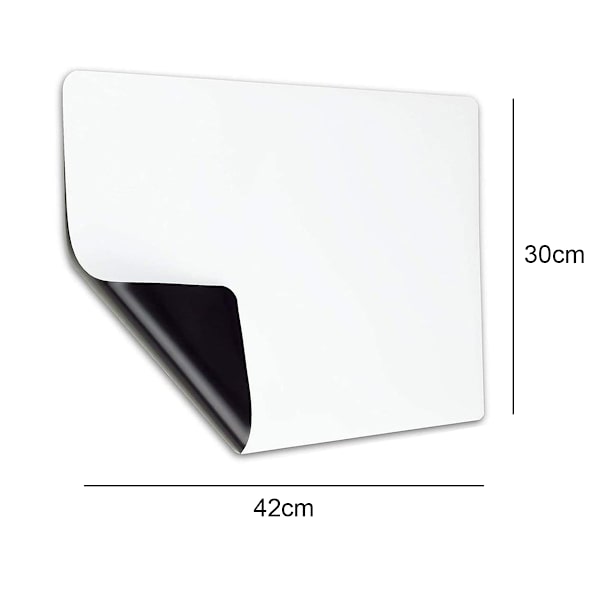 Magnetisk whiteboard-ark, whiteboard for kjøleskap,