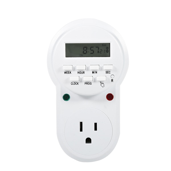 Digital Elektronisk Programmerbar Minut Time Uge 7 Dages Timerkontakt Stikkontakt US