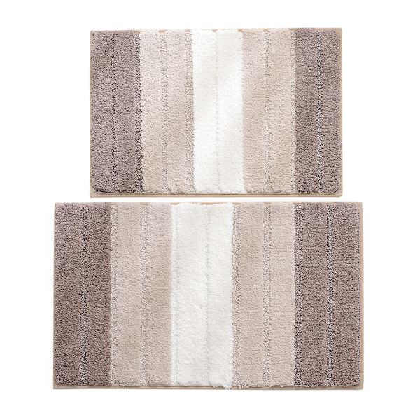 Superfin Fiber Halkskyddande Vattenabsorberande Halkskyddsmatta Badrum Vardagsrum (Gradienterad Brun)