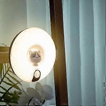 Cirkel kat menneskekrops induktionslys, LED natlys