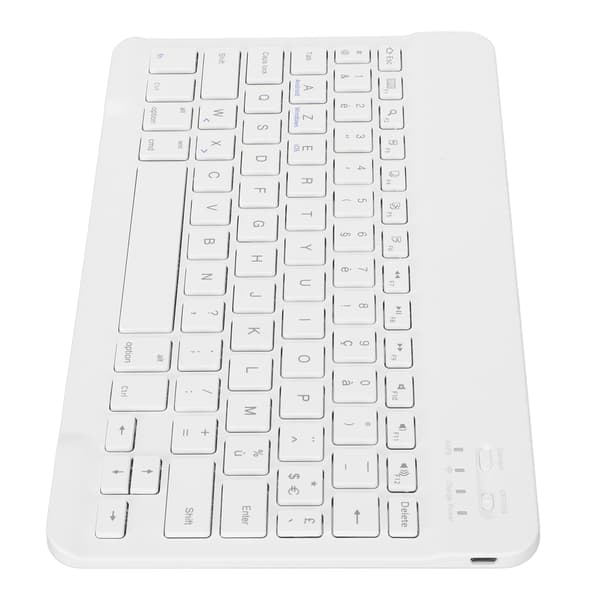 Slankt og lett trådløst tastatur, ergonomisk design, multi-enhetstastatur for Apple iPad iPhone Samsung Tablet Android PC Windows Mac, Bluetooth
