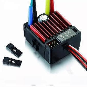 Fjärrkontroll Sensorlös Borstad ESC för Programmering Motor Borstad ESC Bil med Dubbelkanal Dubbelriktad