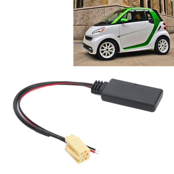 Langaton auton stereovastaanottimen Bluetooth AUX IN -sovitinjohto Smart ForTwo 451 2007‑ -malleille