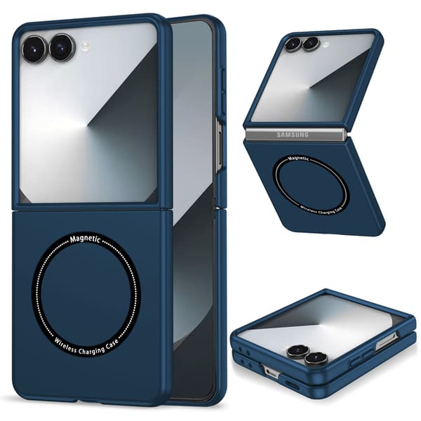 Magnetisk deksel til Samsung Galaxy Z Fold 5, sammenleggbar beskyttelse, støtsikkert deksel (blått) Blue Z-Fold 5