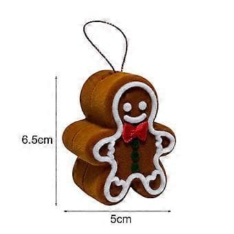 Smyckeskrin Organizer med Mjukt Foder Pepparkaksgubbe Design Förvaringslåda för Vigselringar