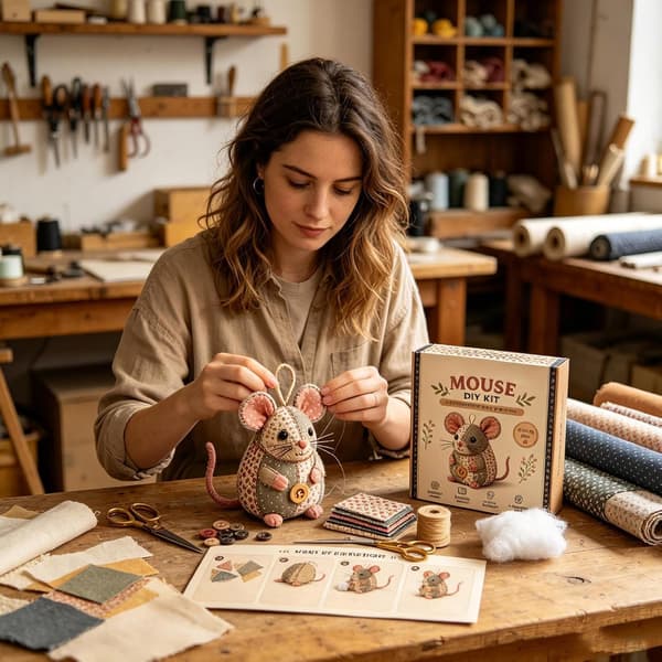 DIY Broderi Håndværkssæt, DIY Broderi- og Syprojekter til Kvinder og Begyndere – E E