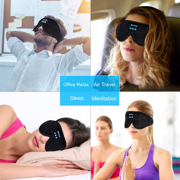 Sovhörlurar, Memory Foam, Bluetooth-teknik Justerbar Design, Lättviktigt Andningsbart Material Ergonomisk Teknik, För Hemmakontor Flyg