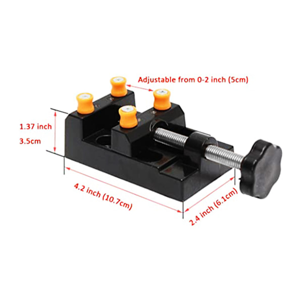Mini Borpresser Klemme Valnødsskruestik Flad Bord Bænk Smykke Håndværk Udskæring Seng Værktøj