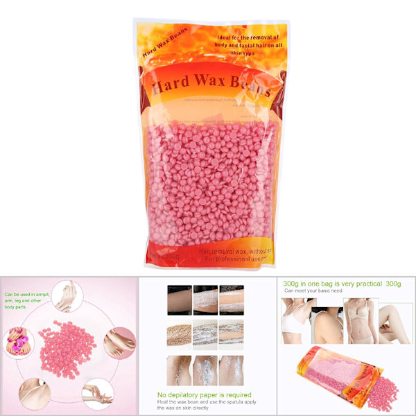300g/Pose 8 Typer Depilatorisk Hårdvoksbønne Arm Kropshårfjernelse Bivoks Pellets (03#)