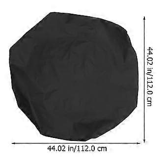 112 cm:n grillin suojapeite, pölytiivis, vedenpitävä, musta