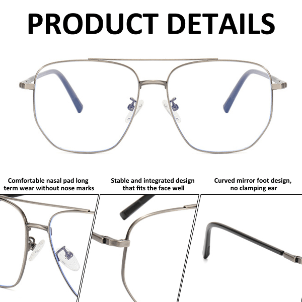 Mote anti-blått lys briller for menn og kvinner datagamin