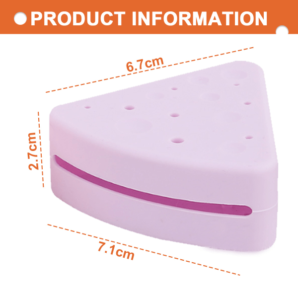 Triangle Powder Puff Case, Breathable Silicone Makeup Sponge