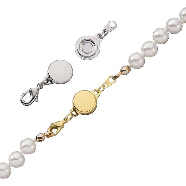 Locking Magnetic Clasps Bracelets - Light and Small Keep The Clasp in Back
