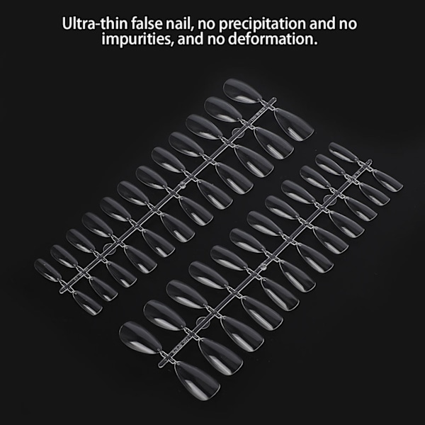 500 st False Naglar Spetsar Hög Hållfasthet Manikyr DIY Dekoration Verktyg Transparent