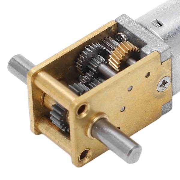 Vaihdemoottori Nopeuden Vähentäminen Kaksi Ulostuloakselia Madon Muotoinen Harjattu Suuri Vääntö Koneelle DC6V 100RPM