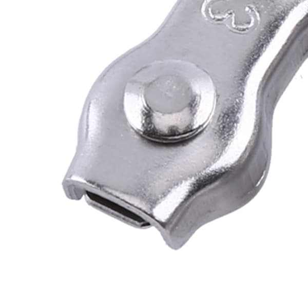10 stk. M3 Duplex Clips Rustfrit Stål Wire Kabel Reb Grips Klemmer Caliper