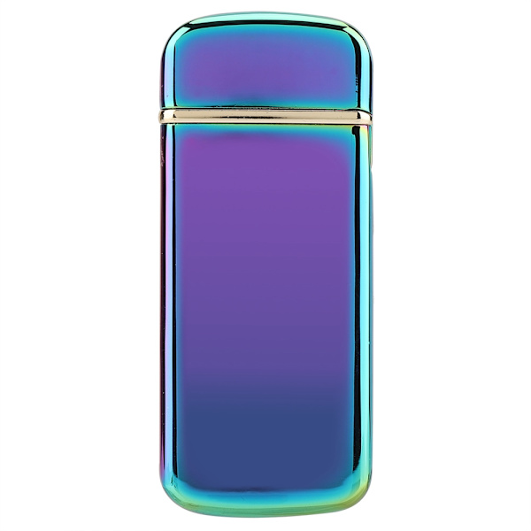 Liten Uppladdningsbar Bärbar LED-Skärm Fingeravtrycks-Tändare i Metall (Färgglad)